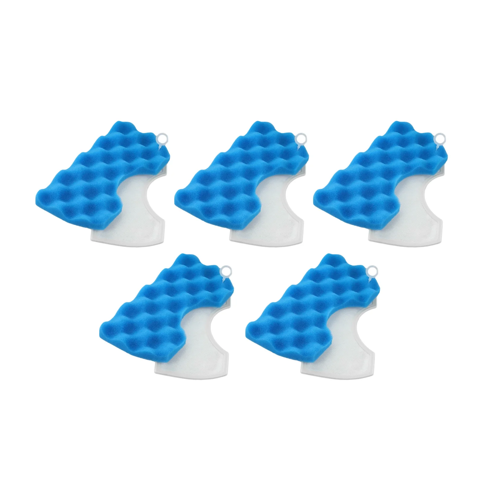 Effiziente Filtration mit blauen Schwamm-Baumwollfiltern für Samsung-Staubsauger. Wählen Sie Ihre Packungsgröße 5 oder 10