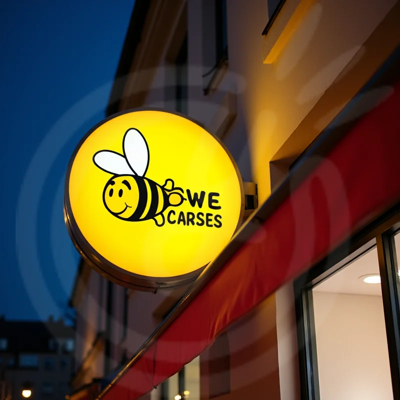 صندوق إضاءة LED مستدير مخصص للأعمال الخارجية مقاوم للماء من الأكريليك مزدوج الجوانب لواجهة المتجر مثبت على الحائط