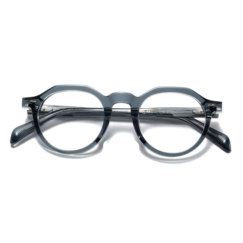 Handmade Oval Round Acetate Glasses Frame Men Women Korea Style Thick Eyeglasses Brand Design luxurious Eyewear Spectacle