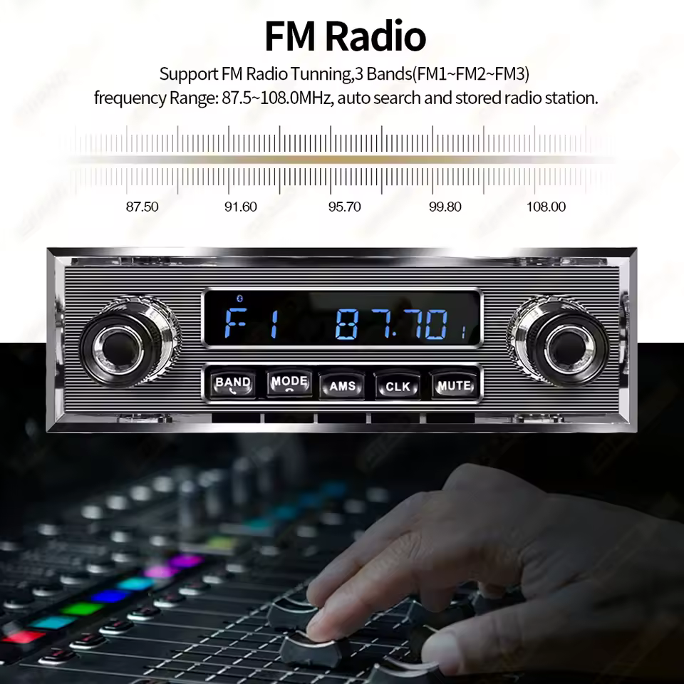 Grandnavi 1 Din Car Radio MP3 Player Classic Car Retro Audio Stereo Support FM AUX EQ USB Input In-dash Bluetooth For Benz - AliExpress 34