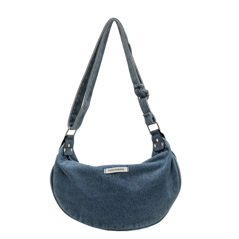 

Leisure cowboy satchel female spring and summer new urban simple wild shoulder satchel large capacity dumpling bags