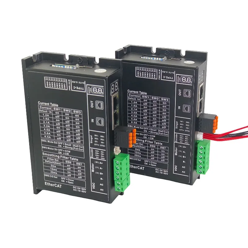 SUMTOR Ethercat Bus Control Digital Nema 34 6.5A Communication Stepper Driver للروبوتات