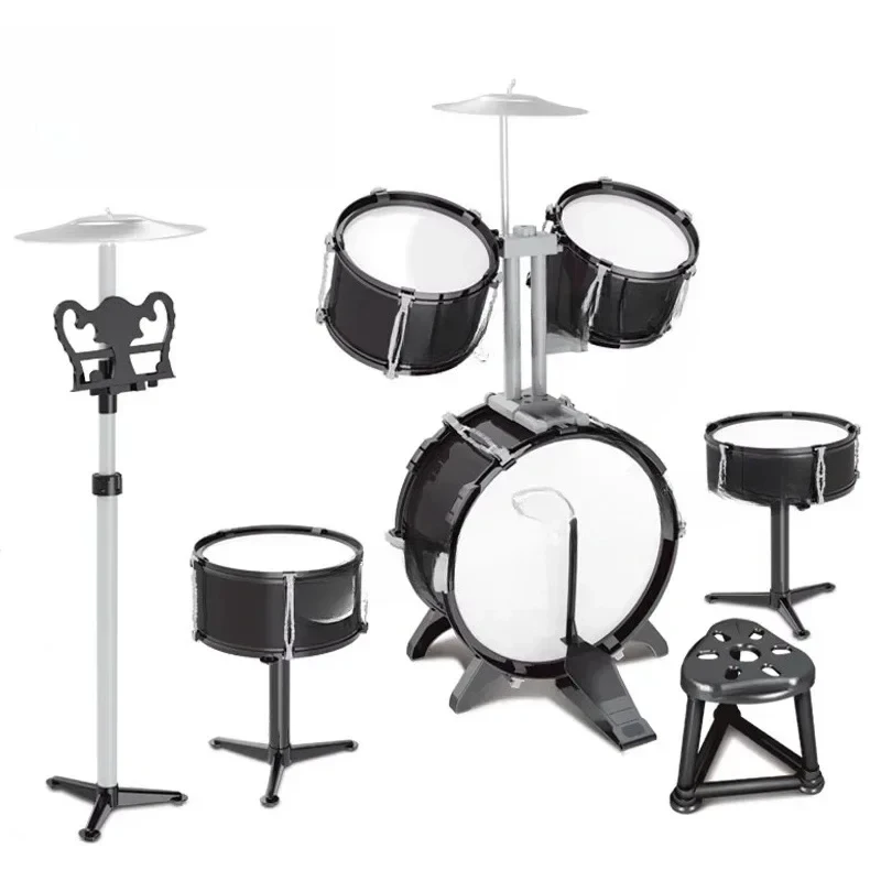 

Музыкальные инструменты: реалистичные звуки для дома, игрушечные джазовые барабаны для детей, имитирующие звучание большого ансамбля