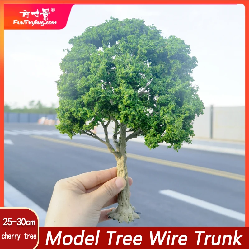 25-30cm miniature simulation wire trunk model tree realistic boutique tree model G scale train model material railway layout