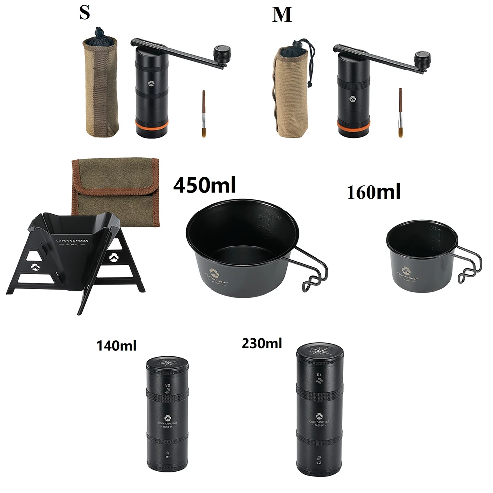 Camping Hand Coffee Bean Grinder Stainless Steel Core Portable Travel Folding Manual Coffee Grinder Outdoor Tableware