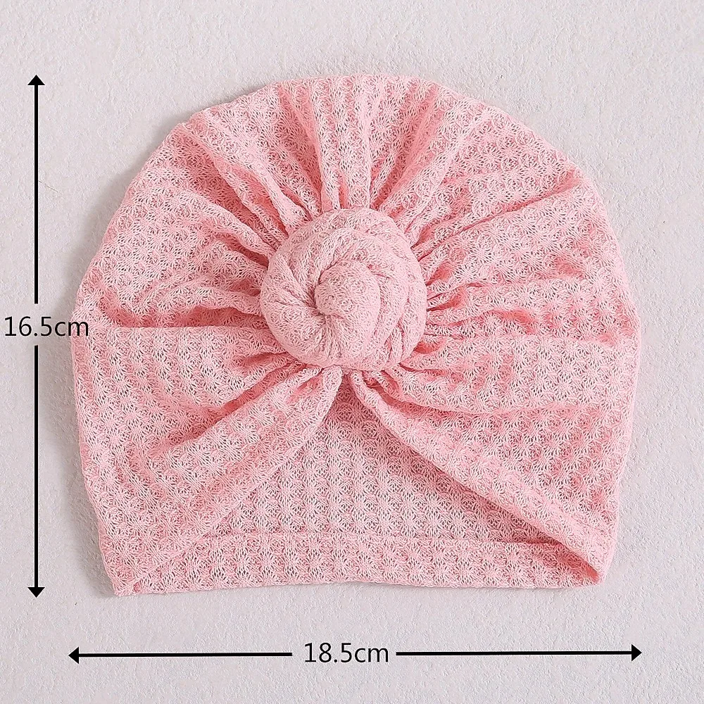 Turbans élastiques pour nouveau-né, bandes de sauna, chapeau de bébé en coton, enveloppes d'hôpital, doux et solide, mignon