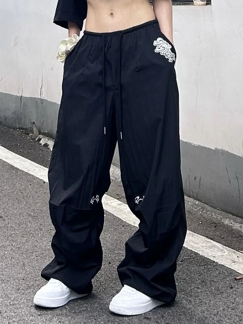 بنطال ذو قصة أرجل واسعة امرأة عادية المرأة الخريف الشنيل مضلع النطاقات الحد الأدنى الكبار سوفتشيل الراحة بسيطة مريحة فريدة من نوعها العطاء #1