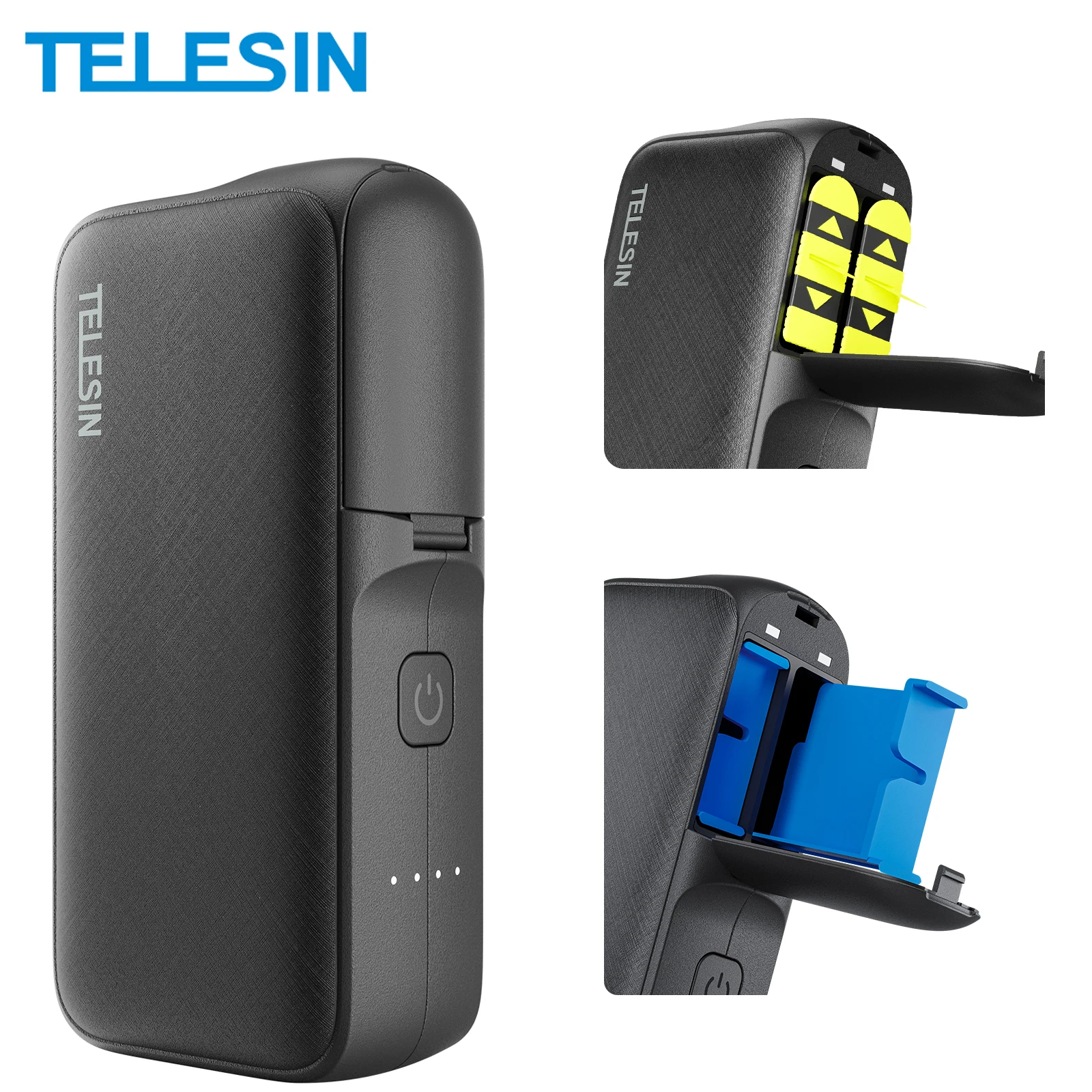 TELESIN Power Bank 10000mAH with 20W PD Fast Type-C Charging Portable Battery Charger For Gopro Hero 13 GoPro13 For Smart Phone