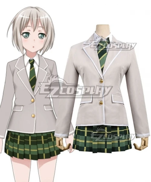 BanG Dream! Afterglow Aoba Moka School Uniform Skirt Women Halloween Party Girls School Dress Set Cosplay Costume E001