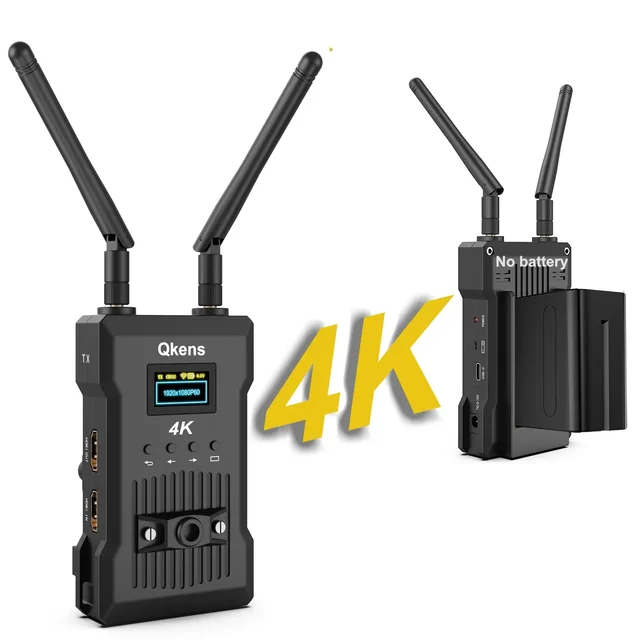 200m 4K HDMI bezprzewodowy przedłużacz nadajnik i odbiornik wideo obsługa baterii kamerzysta fotograf kamera PC transmisja na żywo