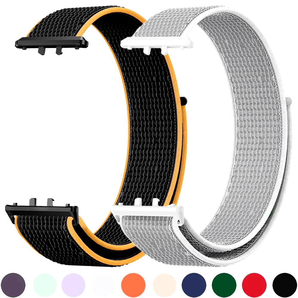Nylonarmband für Samsung Galaxy Fit 3, weiches geflochtenes Schlaufenband, Armbänder, kompatibel mit Galaxy Fit 3 Smartwatch, Zubehör für Männer und Frauen