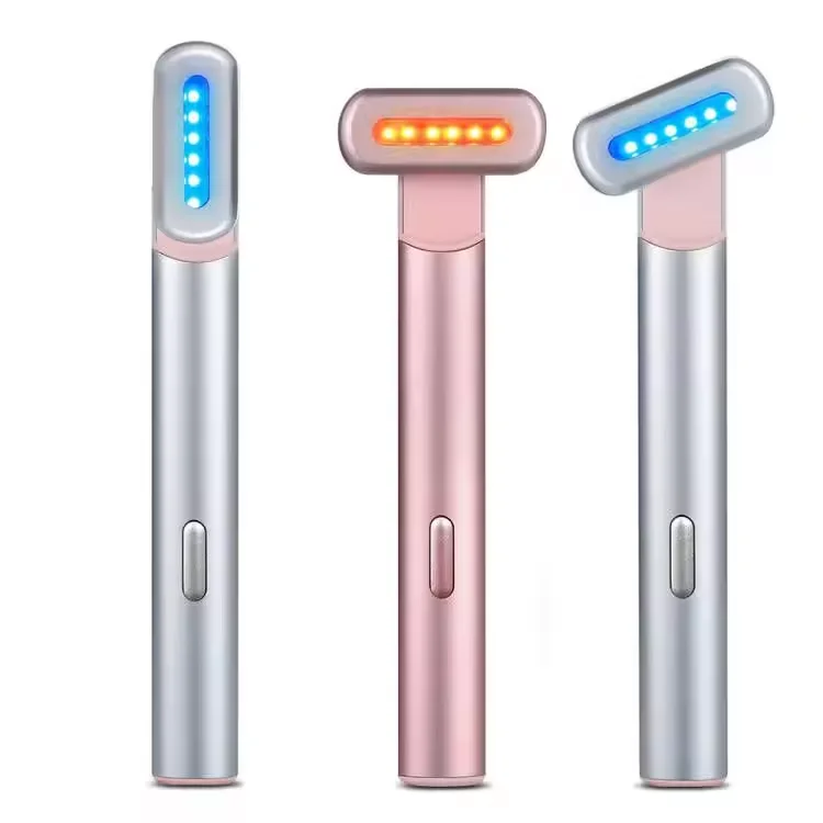 EMS Microcurrent Face Lifting Device Red Light Facial Wand Eye Neck Massager Skin Tightening Anti Wrinkle Skin Care Beauty Tool