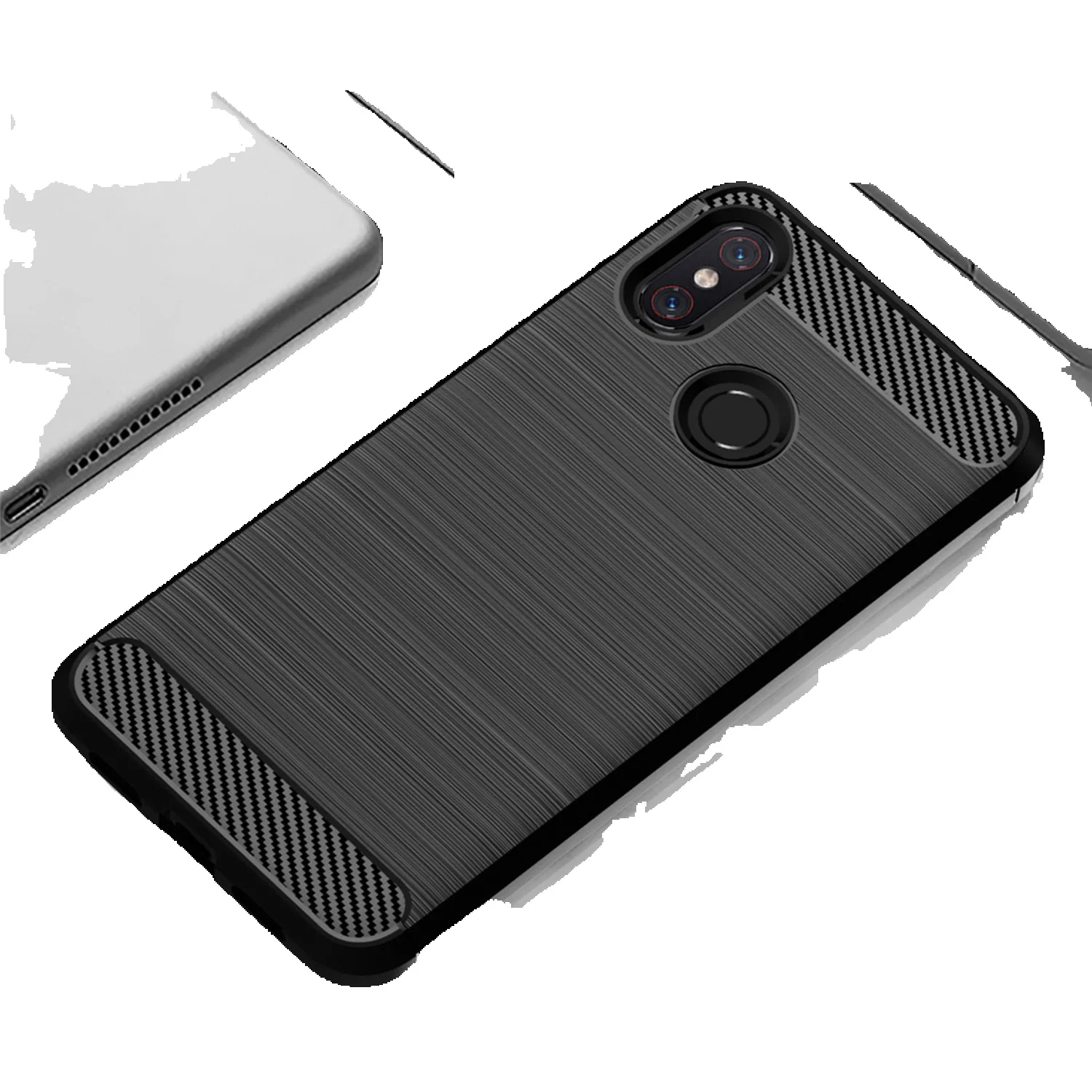 Carbon Fiber Case For Xiaomi 8 Mi8 Lite Mi8 Shockproof Silicone Phone Cover For Mi 8lite 8se Soft Slim Cases Coque Fundas