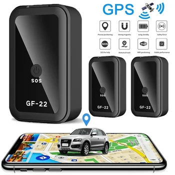 GF22 อุปกรณ์ติดตามรถ Strong Magnetic ปลุกอัตโนมัติรถจักรยานยนต์รถ Mini GPS Trackers ควบคุมเสียง Anti-Lost อุปกรณ์ Locator