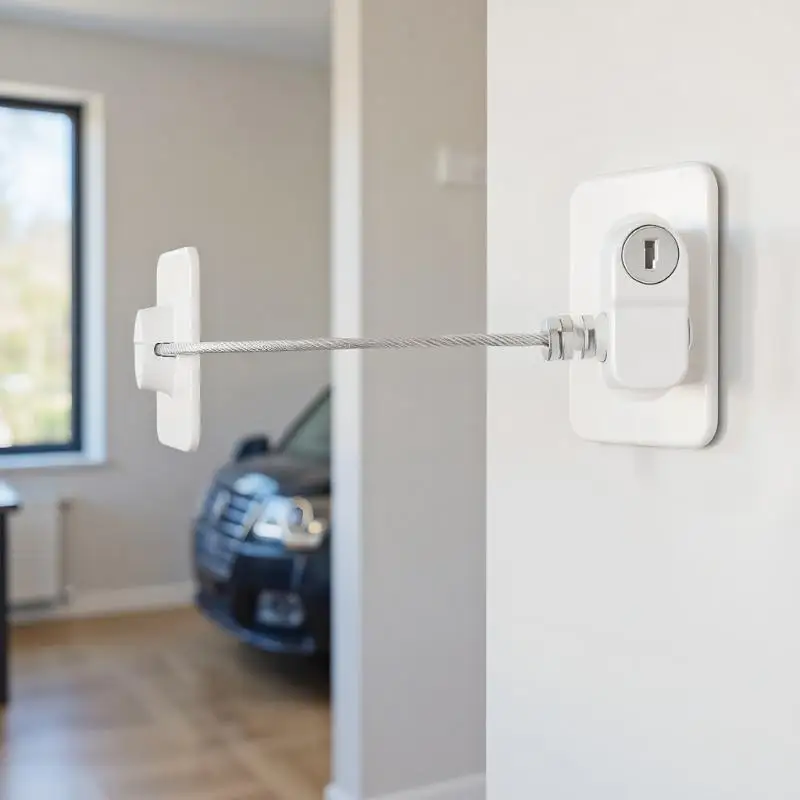 مشبك قفل أمان للأطفال غير مثقوب للأدراج، مشبك حماية لخزانة الغسالة اليدوية