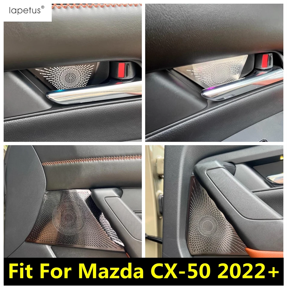 

Car Side Door Speaker Horn Frame / Inner Handle Bowl Decoration Cover Trim Accessories Interior For Mazda CX-50 2022 2023 2024