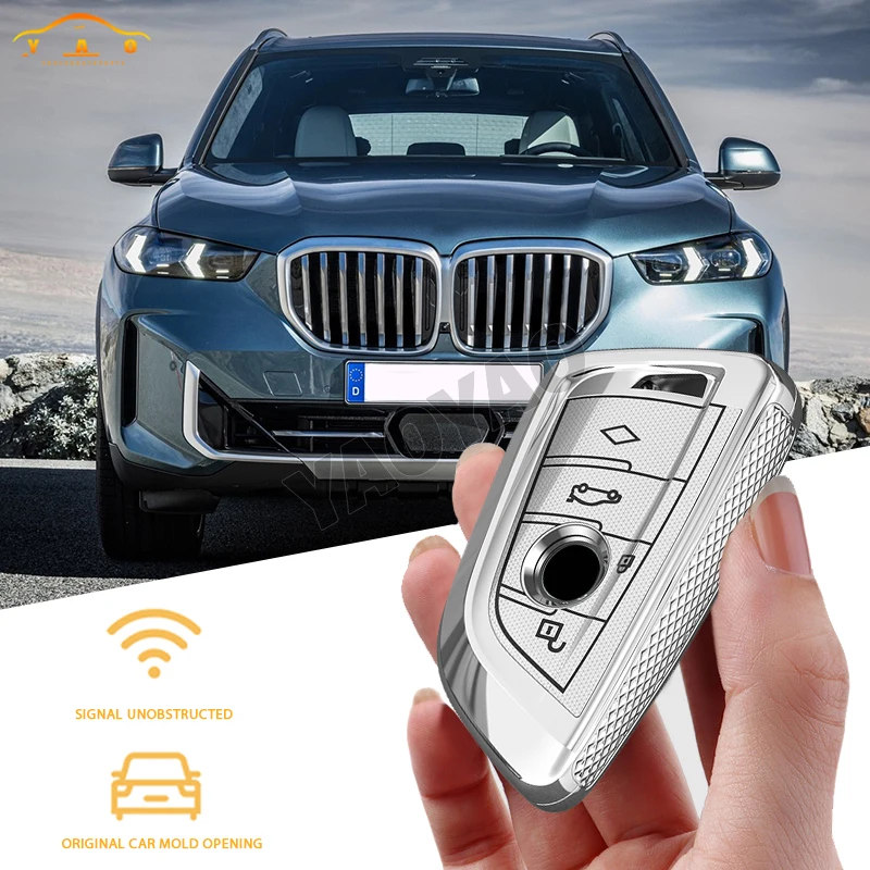 

Fashion Remote Car Key Case Cover For BMW X1 X3 X5 X6 X7 1 3 5 6 7 Series G20 G30 G11 F15 F16 G01 G02 F48