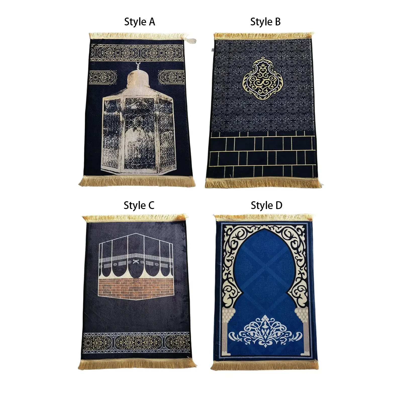 Muslim Prayer Rug Carpet Eid Praying Rug 80x120cm for Personal Use or Share with Loved Ones with Carry Bag Traditional Patterns