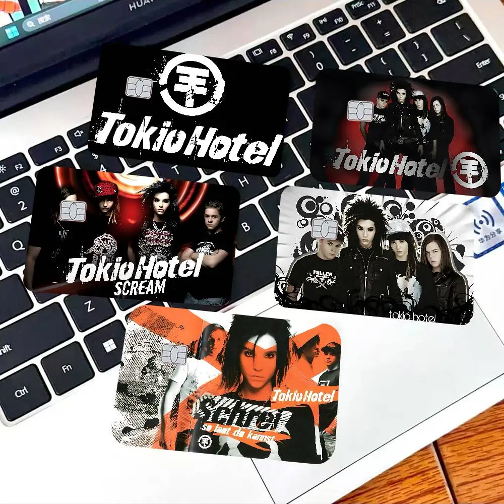 Tokio Hotel Rock Band Anmie غطاء جلدي لبطاقة الائتمان وبطاقة الخصم الأمامية #4