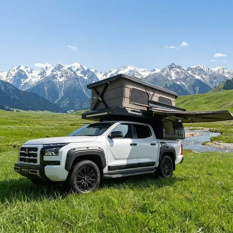 4x4 Lightweight Aluminium Medium-sized Expedition Motorhome & Truck Bed Camper Pop up Tent for Off-Road Travel