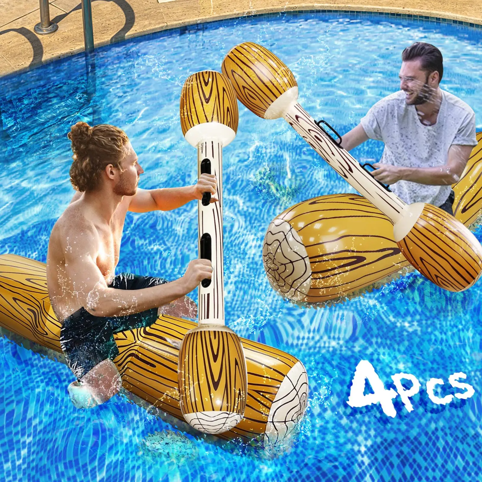 Jouet de rangée de flotteurs de combat en piscine, 2 joueurs, Sport aquatique, jeu gonflable flottant, anneau de natation, radeau de gladiateur pour enfants et adultes