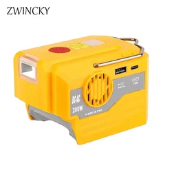 Dewalt용, 배터리 전원 공급 장치 인버터 DC 18-20V AC 120V/220V 듀얼 USB 야외 캠핑 배터리 어댑터 전동 공구 액세서리