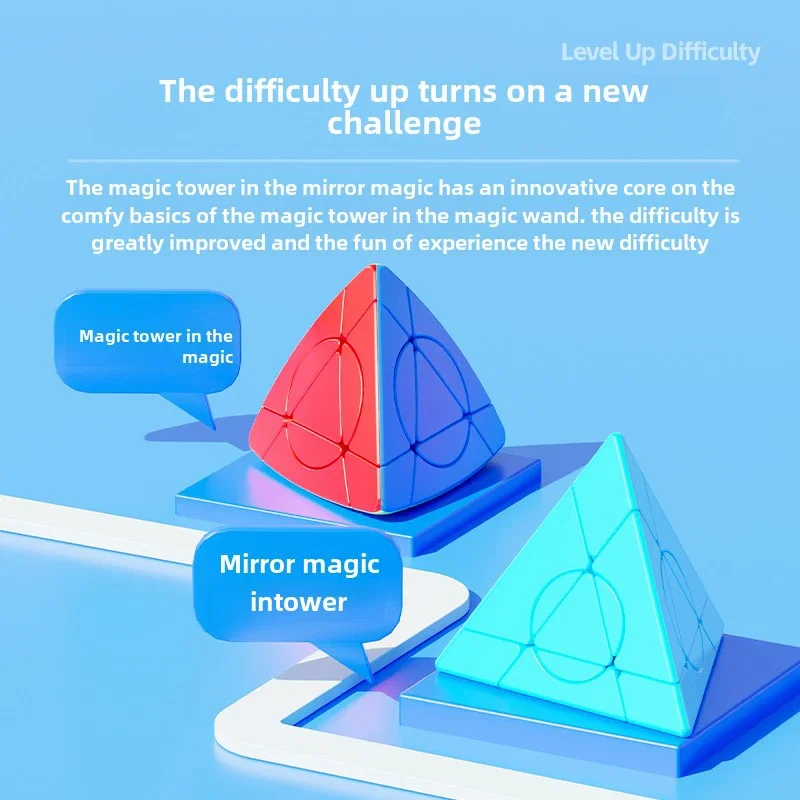 Shengshou Crazy Mirror Pyraminx Magic Speed Cube Sengso ปริศนามืออาชีพเกม Fidget ของเล่นสําหรับของขวัญเด็ก