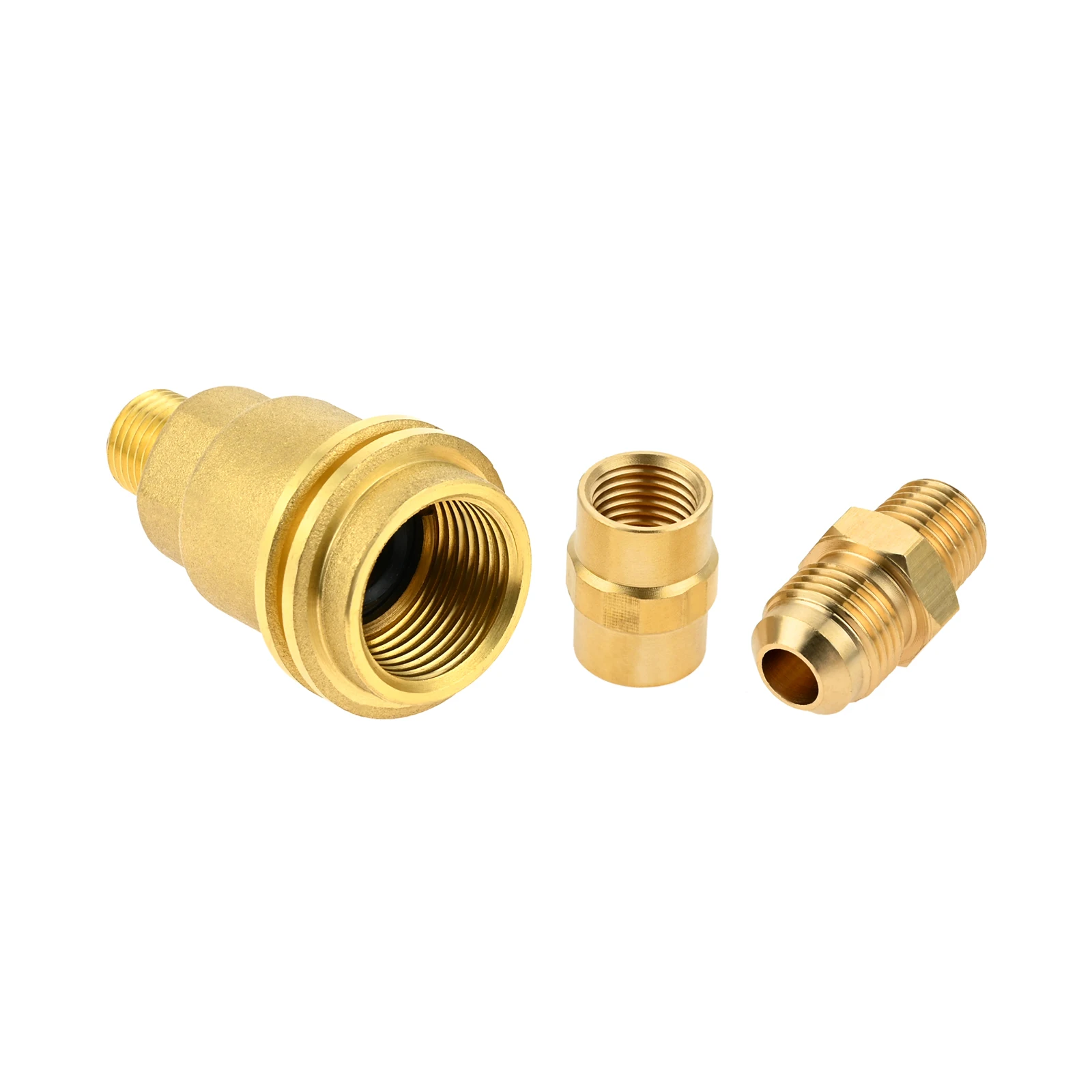 3Pcs/kit QCC1 Nut Propane Gas Fitting Hose Adapter w/ 1/4