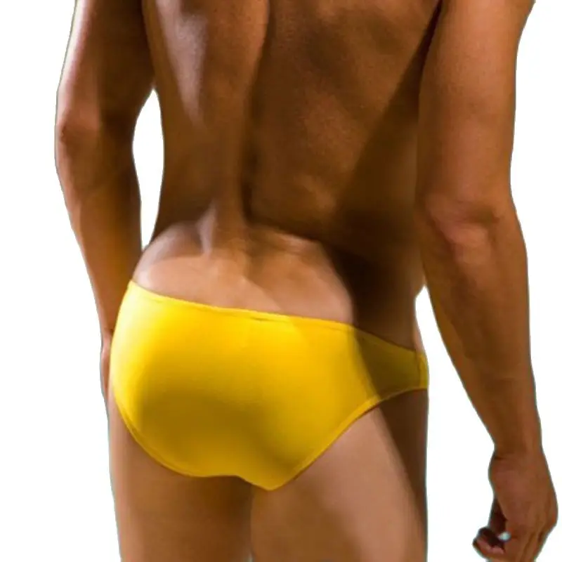 Bañador Sexy para hombre, traje de baño con bolsa para pene, pantalones cortos de playa, traje de Surf, ropa de playa, Bikini Sunga