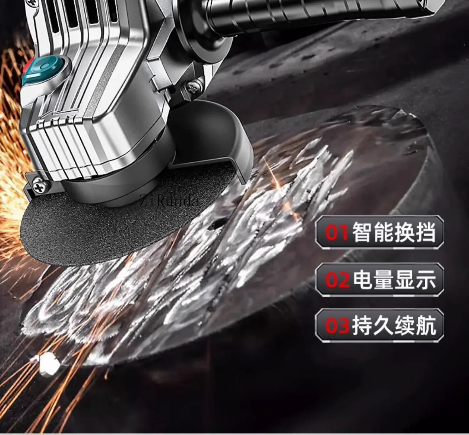 آلة قطع المعادن العارية بزاوية لطحن بطارية الليثيوم ، بدون بطارية ، بدون شاحن