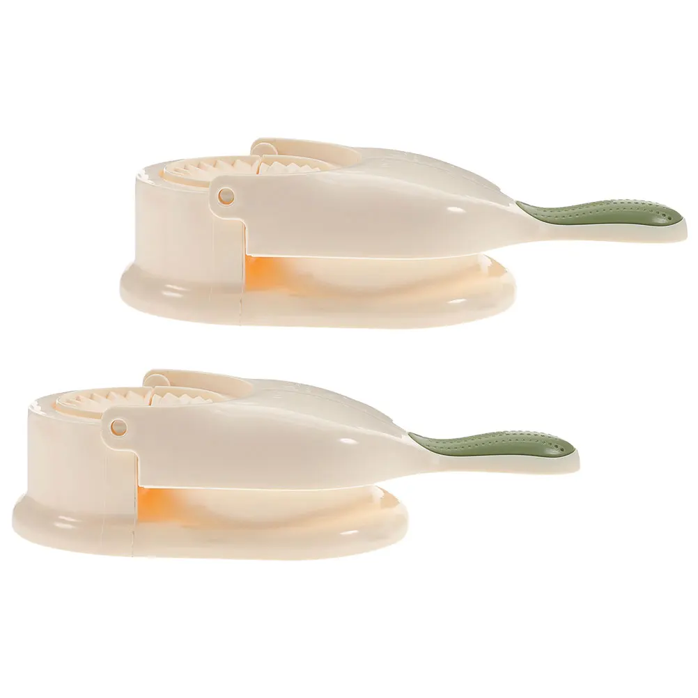 

2pcs Dumpling Wrappers Press Machine Portable H y Small Dough Presser Green Color Baking Pastry Tool Kitchen Gadgets