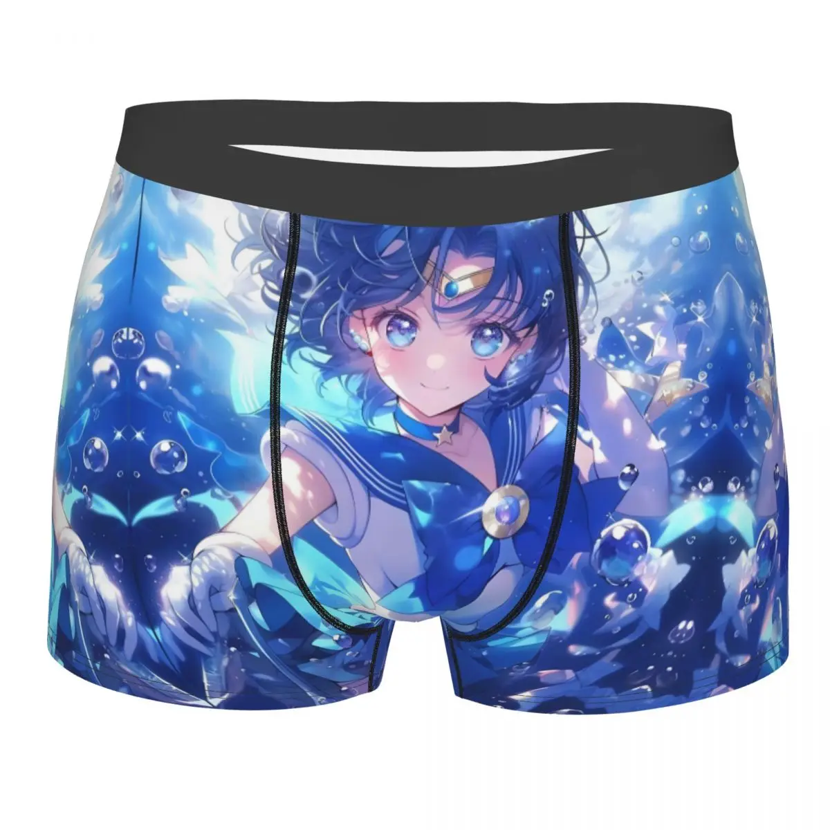 

Custom Male Cool S-Sailors M-Moons Cosplay Underwear Boxer Briefs Breathable Shorts Panties Underpants