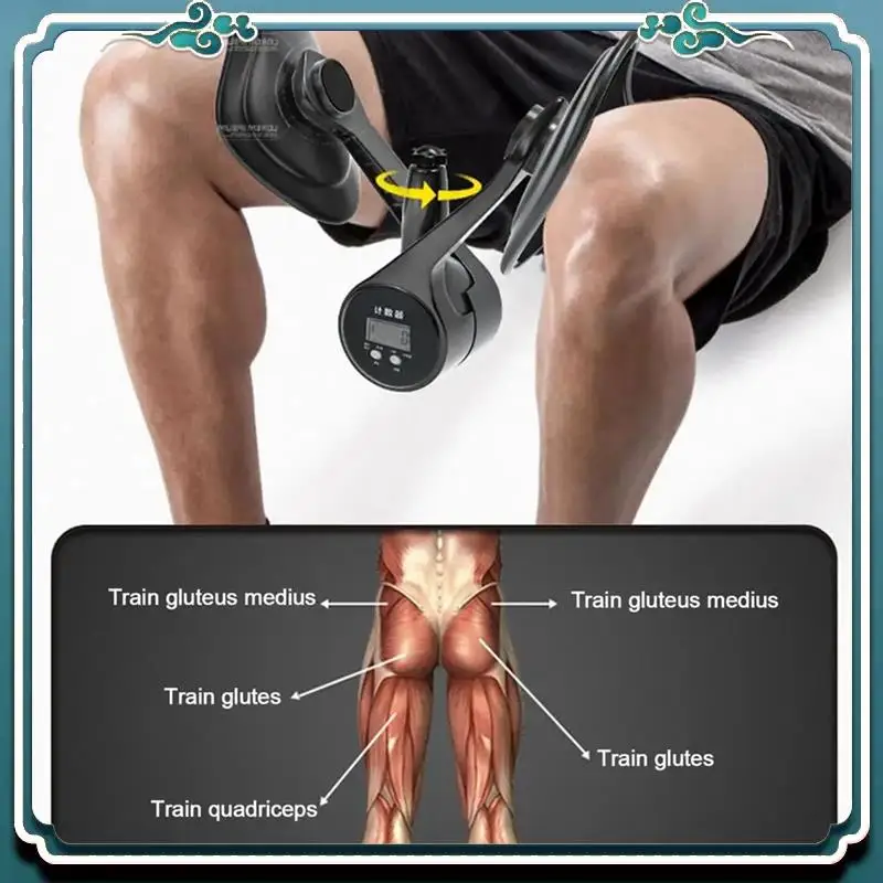 Reliable Pelvic Floor Muscle Trainer Exerciser 360 Rotating Baffle Hip Trainer Adjustable Thigh Leg Exercise Equipment