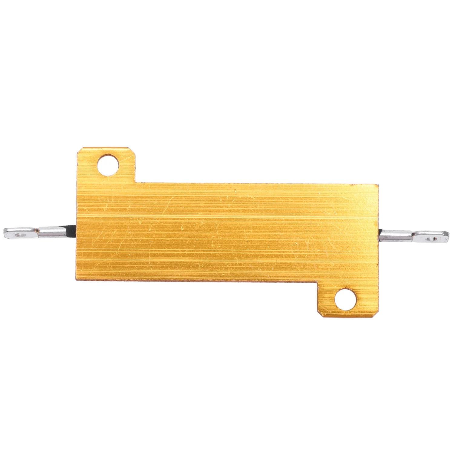 A10Z-Gold Tone Screw Tab Wirewound Aluminium Resistor 1 Ohm 5% 50