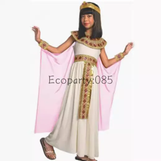 Ancient Egypt Egyptian Pharaoh Cleopatra Princess Costume for Children Halloween Masquerade Party Costumes for Girls