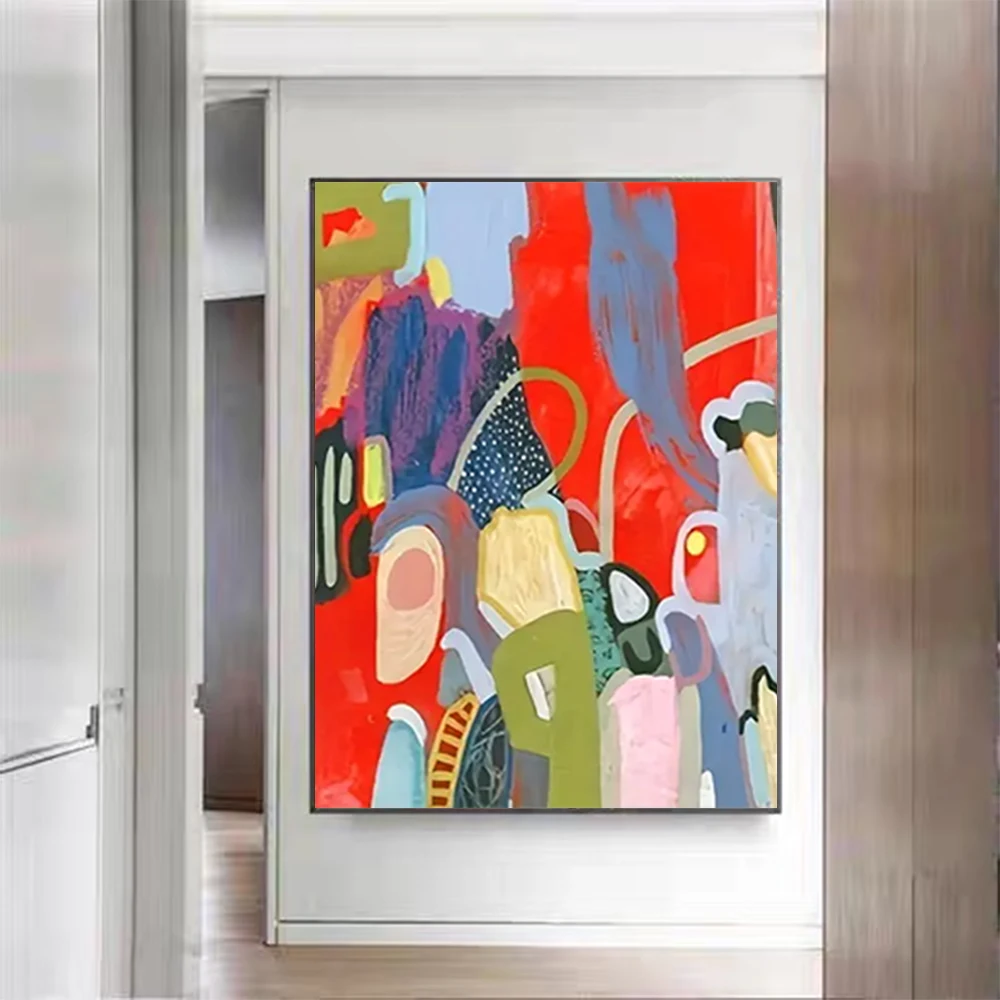 

Pop Deco Home Nordic Handmade Oil Paintings Modern Abstract Marble Texture Wall Art Decor Painting For Living Room Porch Mural
