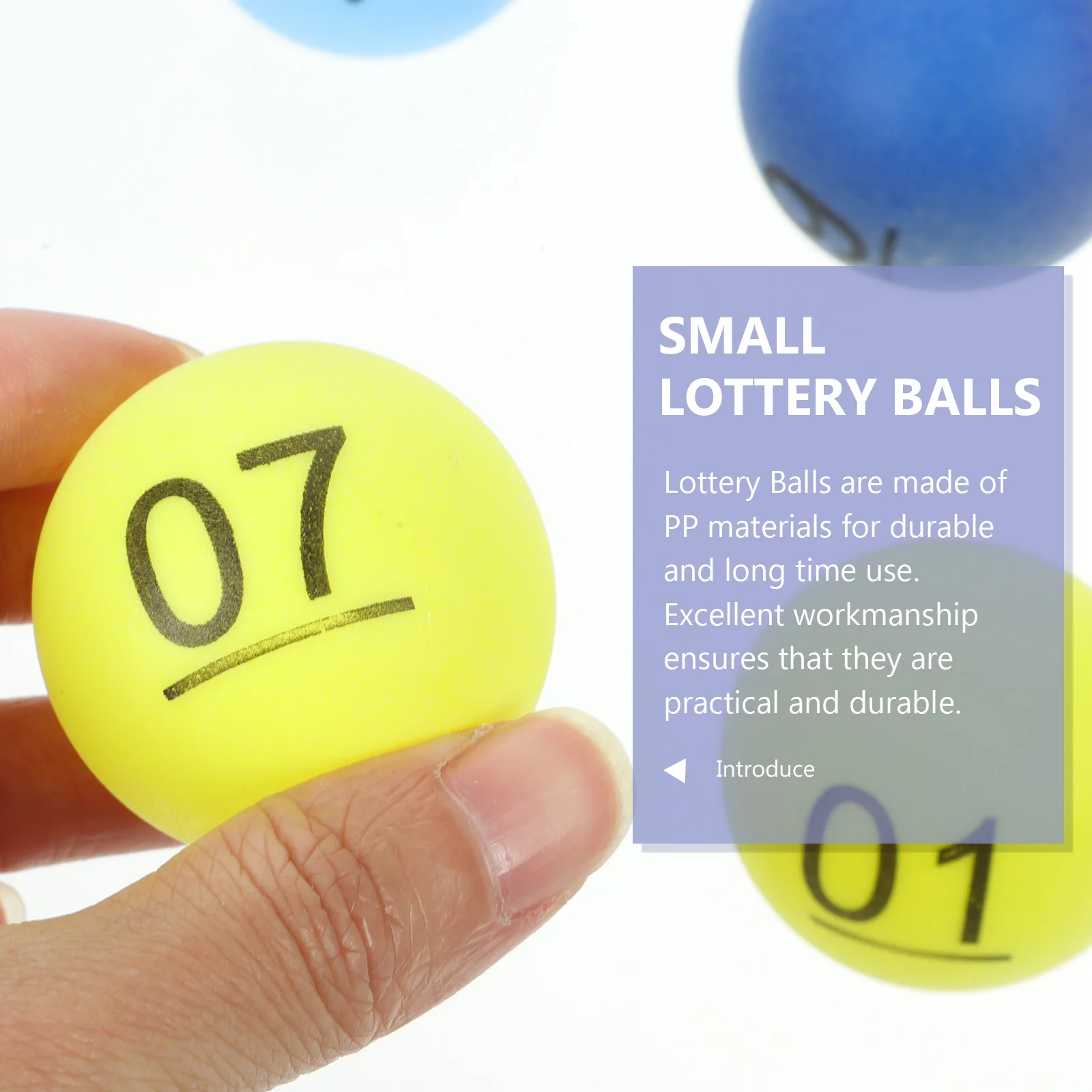 10 Pcs Colorful Numbered Balls Plastic Lottery Balls Hollow Raffle Party Game Props Event Accessories PP Material Gaming