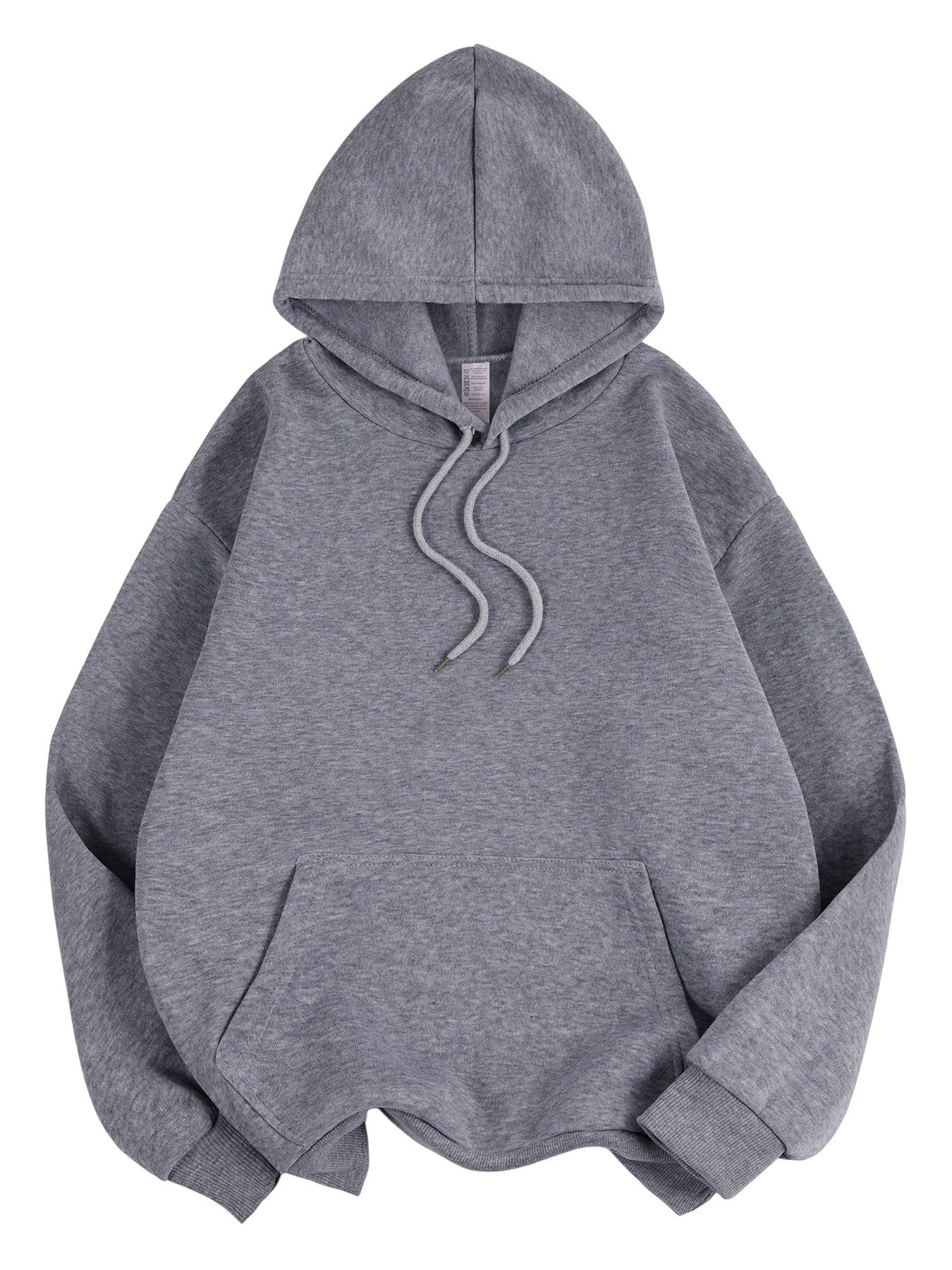 Basic Winter Womens Solid Hoodies Strecth Fleece Comfortable Sweatshirts Loose Pocket Warm Clothes New Street Female Pullover