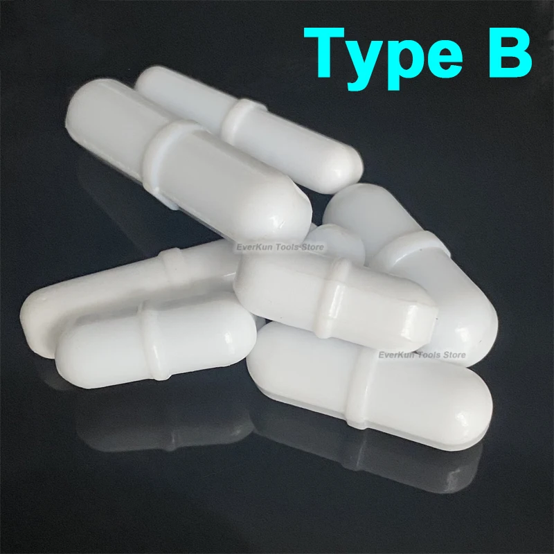1–100 Stück PTFE-Magnetrührstäbe für das Labor, A, B, C, 3 Typen, zylindrisch, korrosionsbeständig, magnetischer Mixer, Rührstab, Laborbedarf – Detail 3