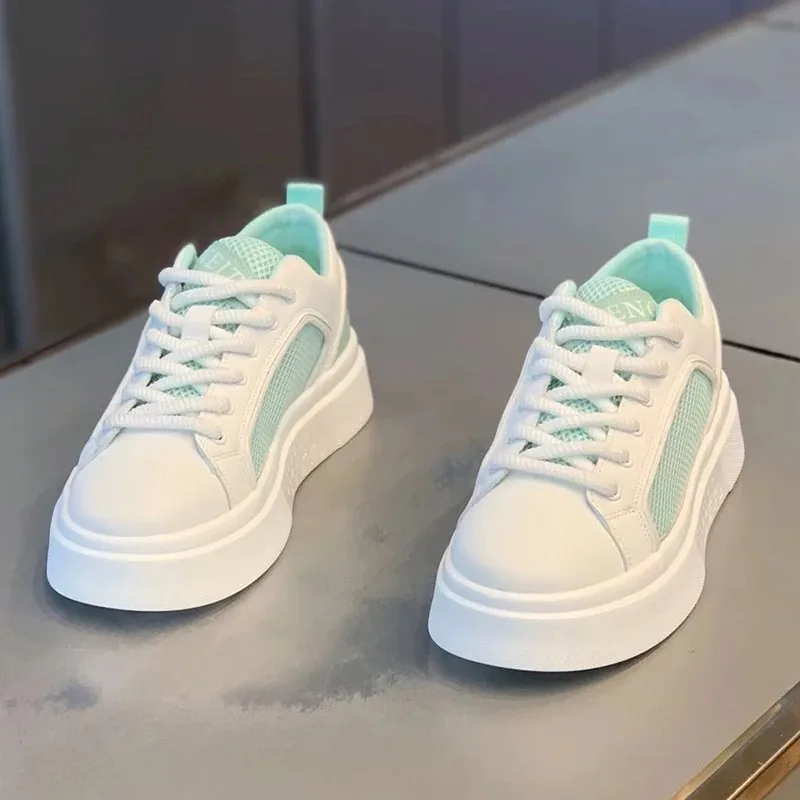 

Мужская вулканизированная обувь, весна и лето большого размера, новые прогулочные туфли на плоской подошве и с круглым носком, верх из сетки и искусственной кожи.