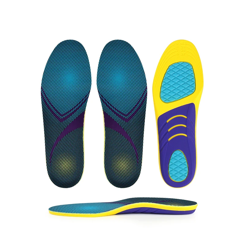 Sweat absorbing and non slip insole, forefoot shock-absorbing and shock-absorbing insole, anti twist lightweight sports insole