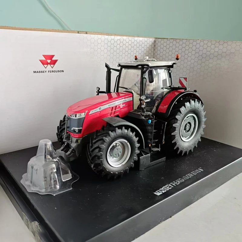 Diecast Model Car 1/32 MF 8740 S Alloy Tractor Model MASSEY FERGUSON Farm Vehicle Collection Toys for Boys Gif Original Box