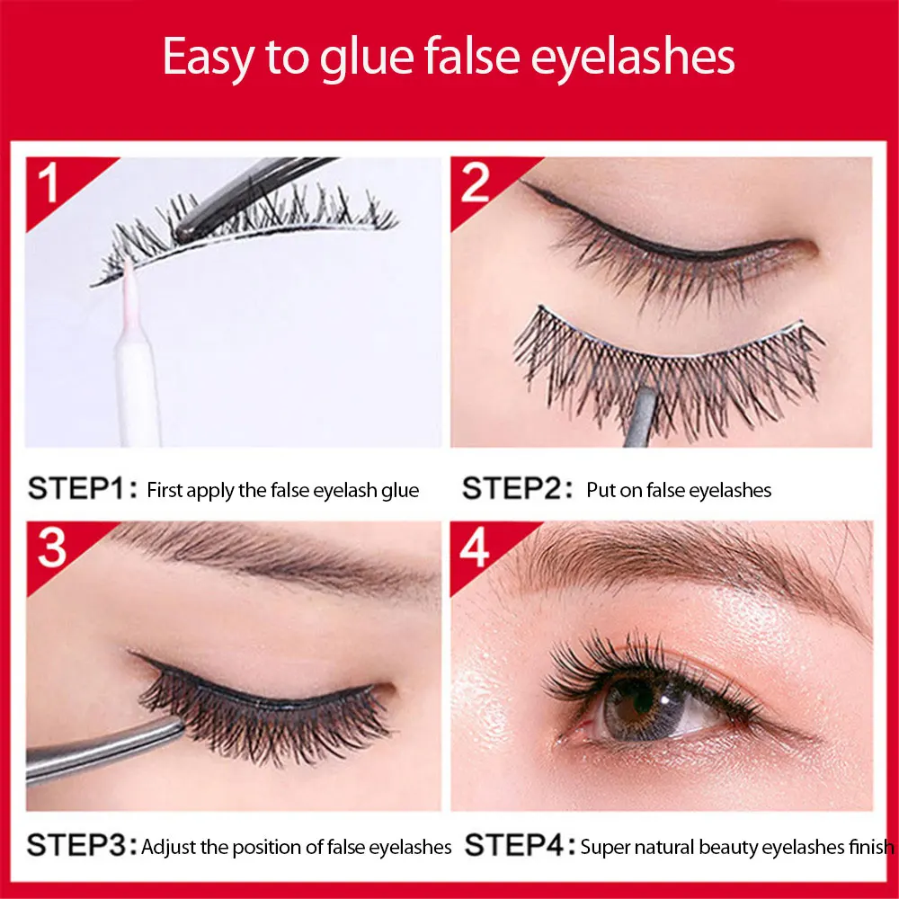 1/3/5PCS Adhesive Eyelash Glue Fast Waterproof Double Eyelid Individual Eyes Lashes Glues Lash Extensions Makeup Tools 12ML