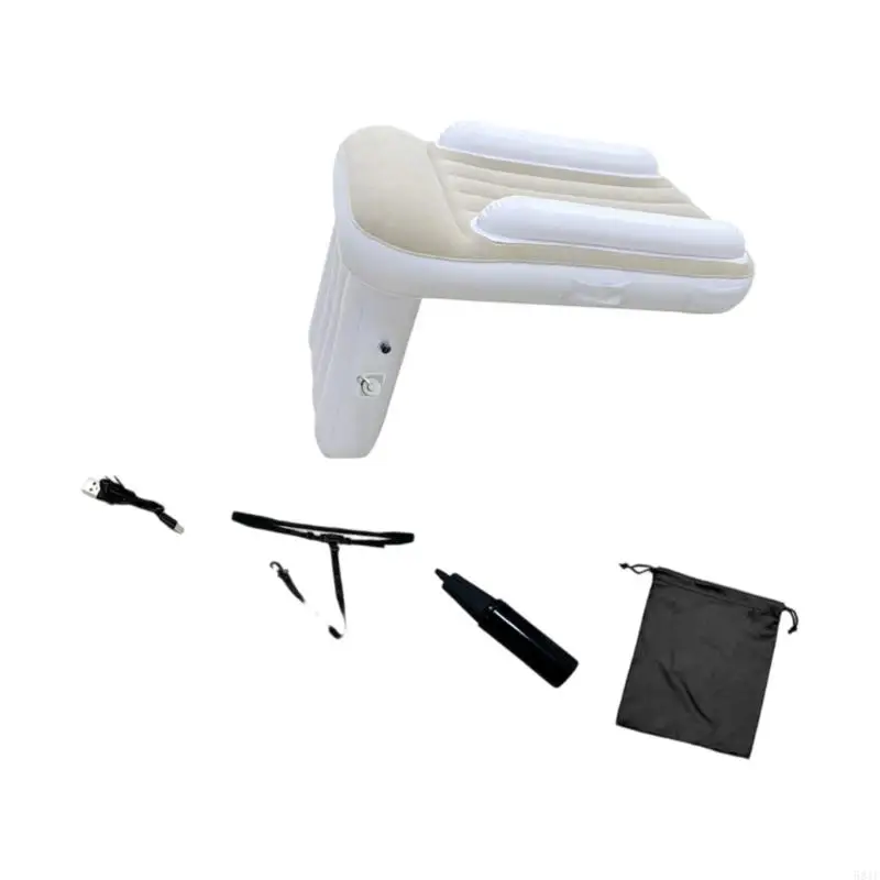 581F 1 ชุดแบบพกพา PVC เตียงเด็กเปลเป่าลม Soft Guard ขนาดกะทัดรัดสำหรับการเดินทาง