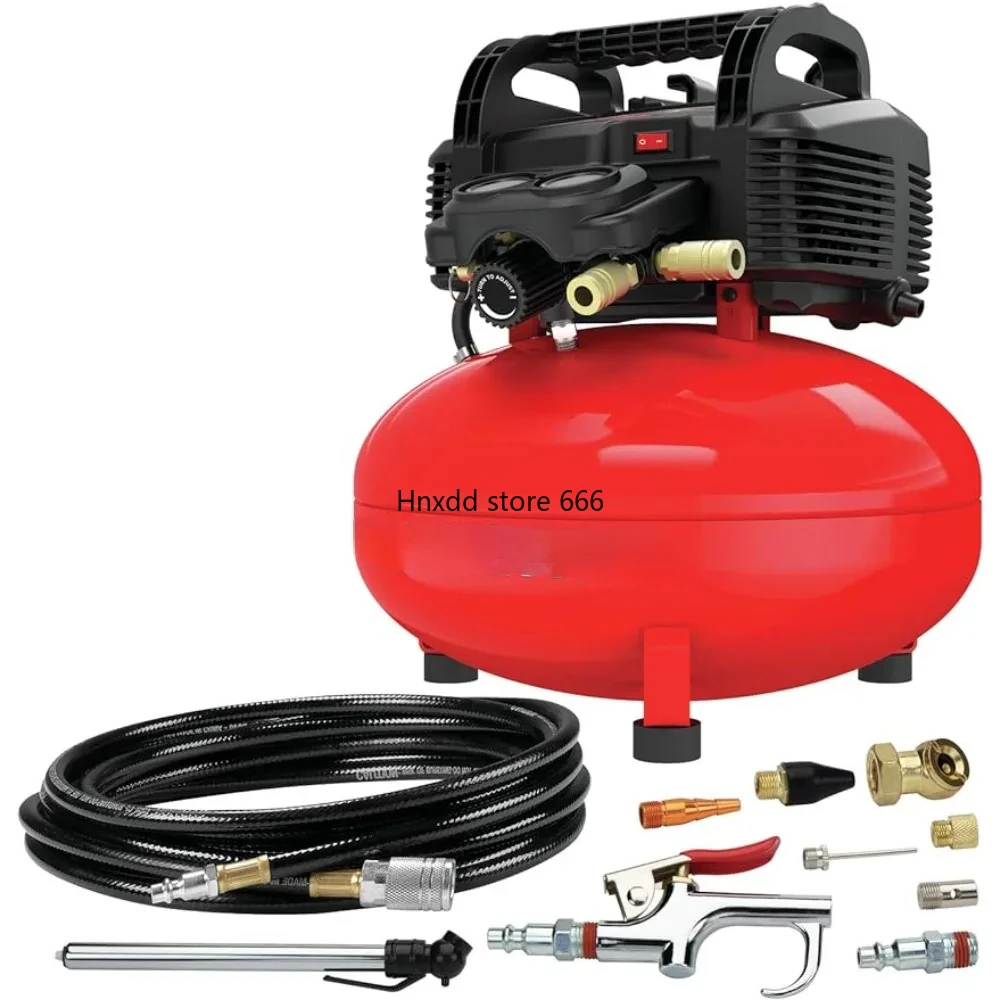 Air Compressor, 6 Gallon, Pancake, Oil-Free with 13 Piece Accessory Kit (CMEC6150K)