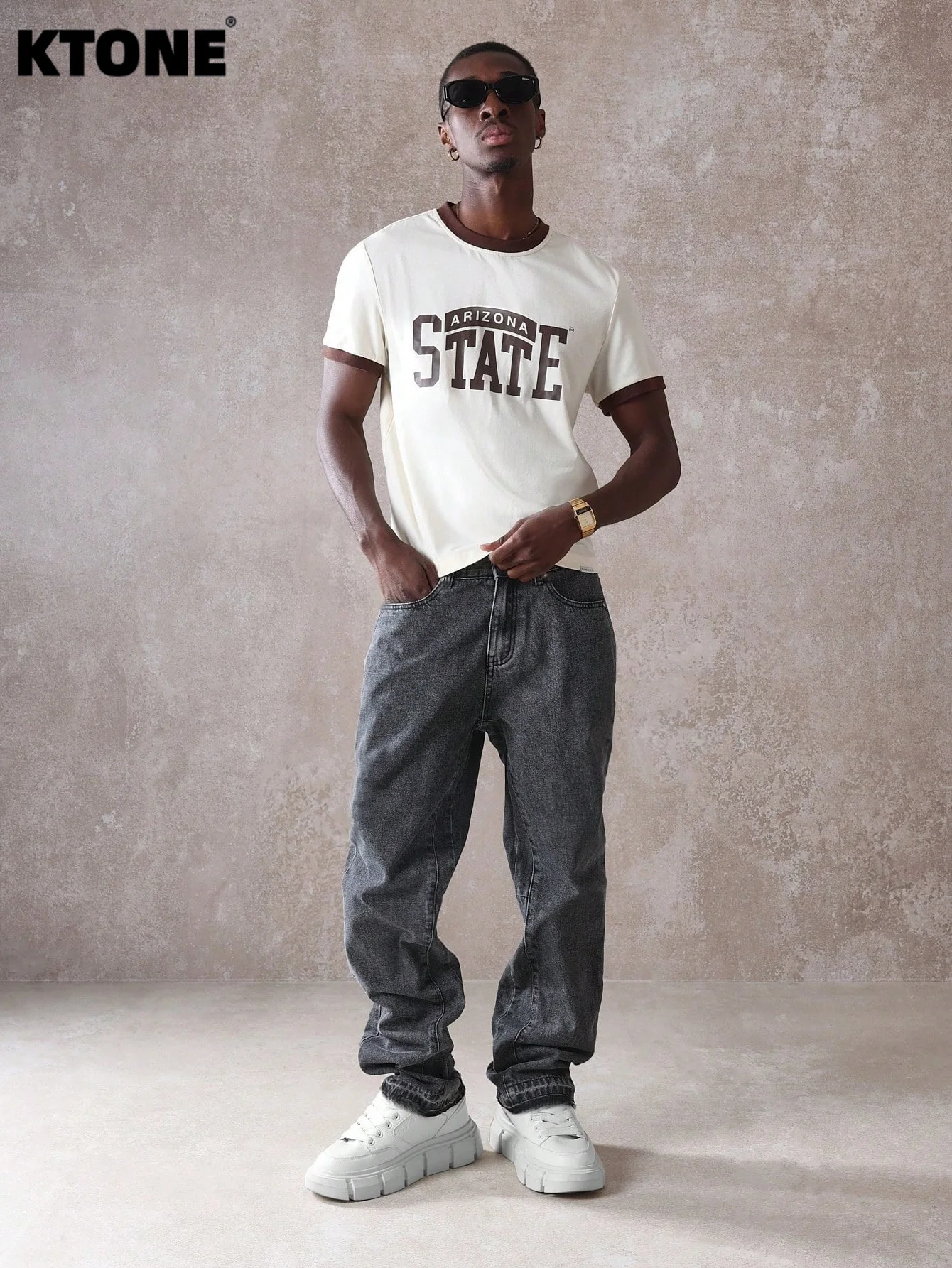 

Trendy Gray Slim Jeans For Man Original Y2K Drip Style Streetwear Denim No accessories or belts included