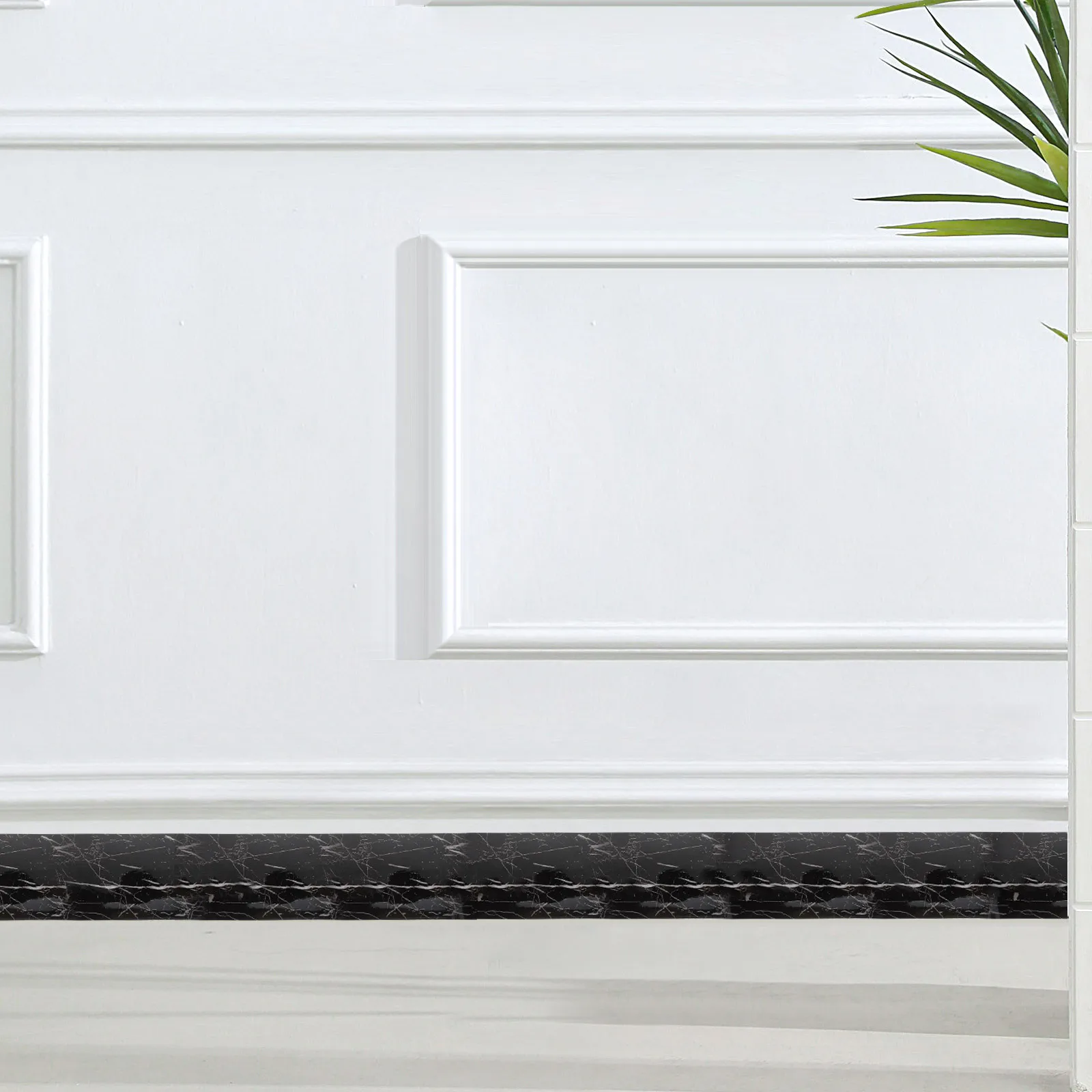 

1 Roll Marble Self Adhesive Kickboard Peel and Stick Trim for Wall Corner Decorative Flexible Molding Waterproof PVC Border