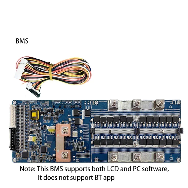 Seplos Smart BMS 13S 14S 15S 16S 100A 150A 200A 48V CAN/RS485 Board Bluetooth LiFePO4 Batterij Communicatie met Omvormer 2.0ver 10E