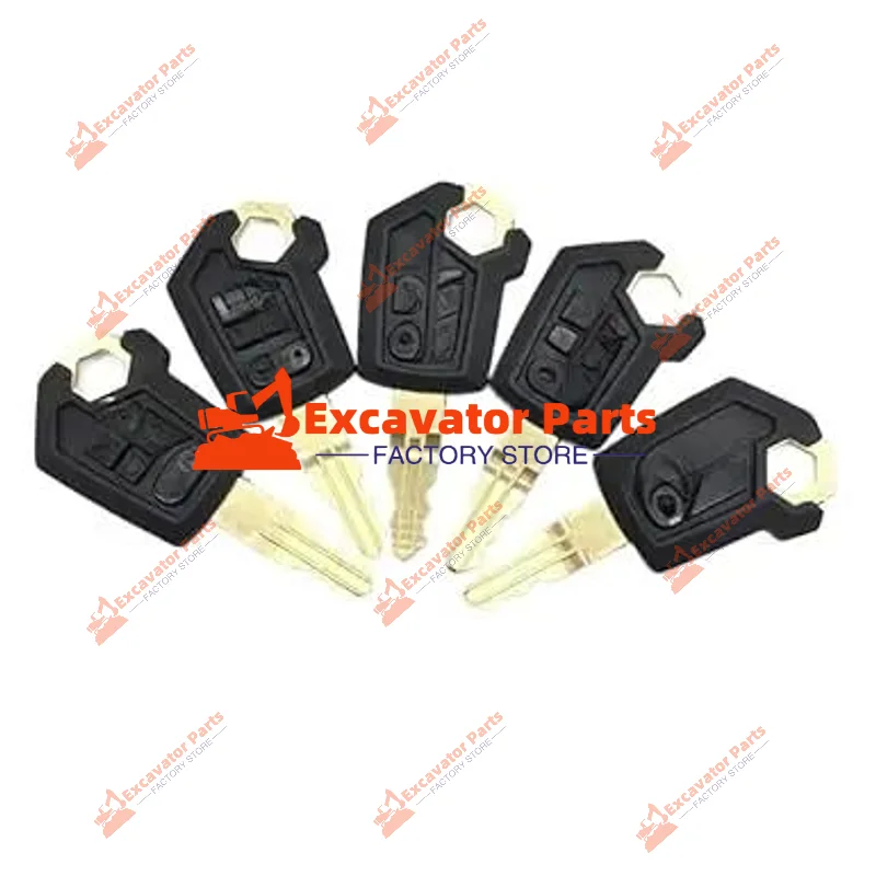 

For CT Excavator Models 305.5, 306, 312, 320D, 330, 336, 345 - New Start Hook Lock Key Excavator Accessories (New Key 5 Pieces)