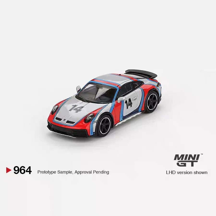 MINIGT 1:64 964 Porsche 911 Dakar colección de modelos de coches de aleación gris regalo